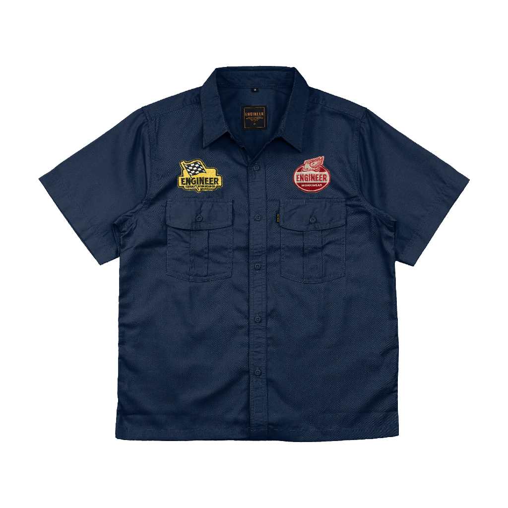 Jual Engineer Workwear Tunner Work Shirt Kemeja Kerja Lengan Pendek