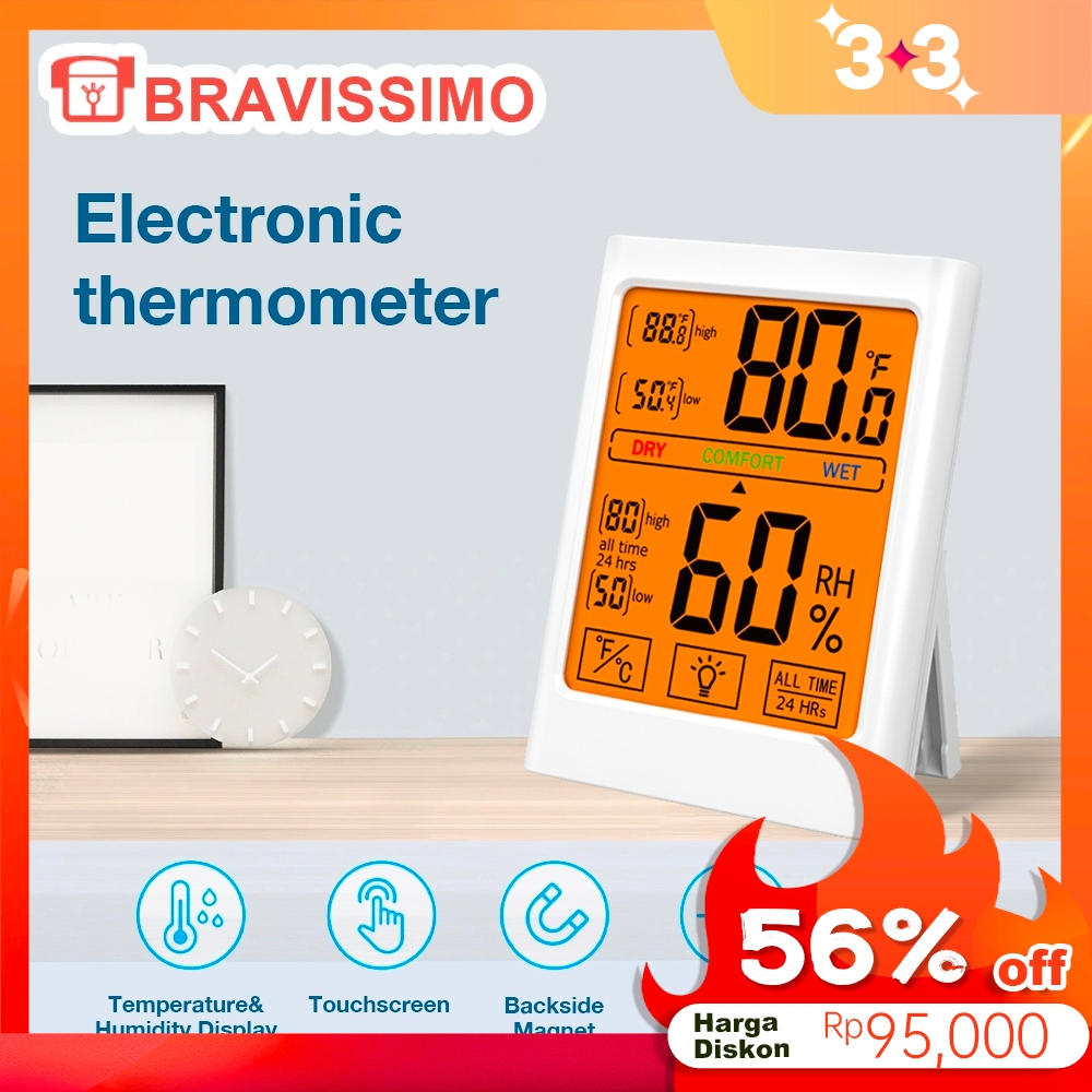 Jual Hygrometer Thermometer Humidity Meter Alat Ukur Kelembapan Suhu