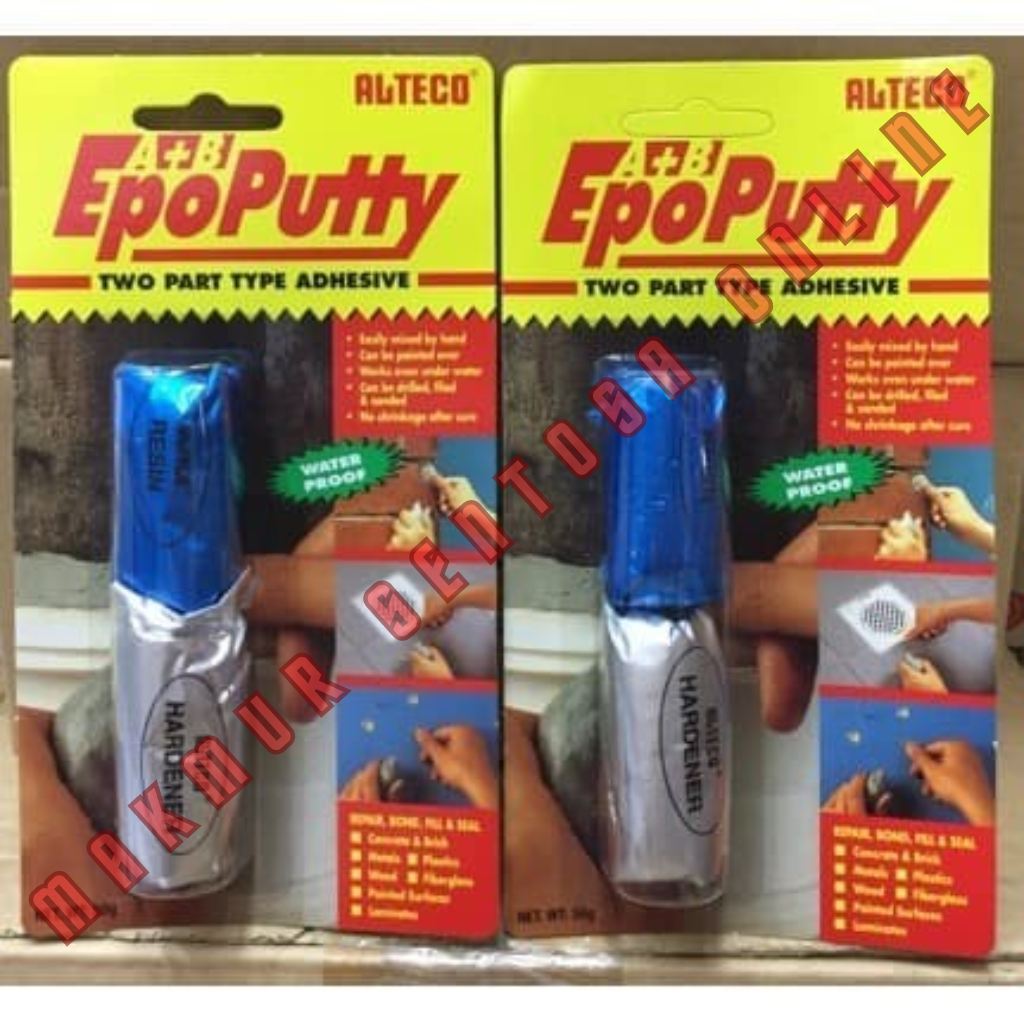 Jual Lem Epoxy Putty Epo Putty Alteco Porting Penutup Bocor Pipa