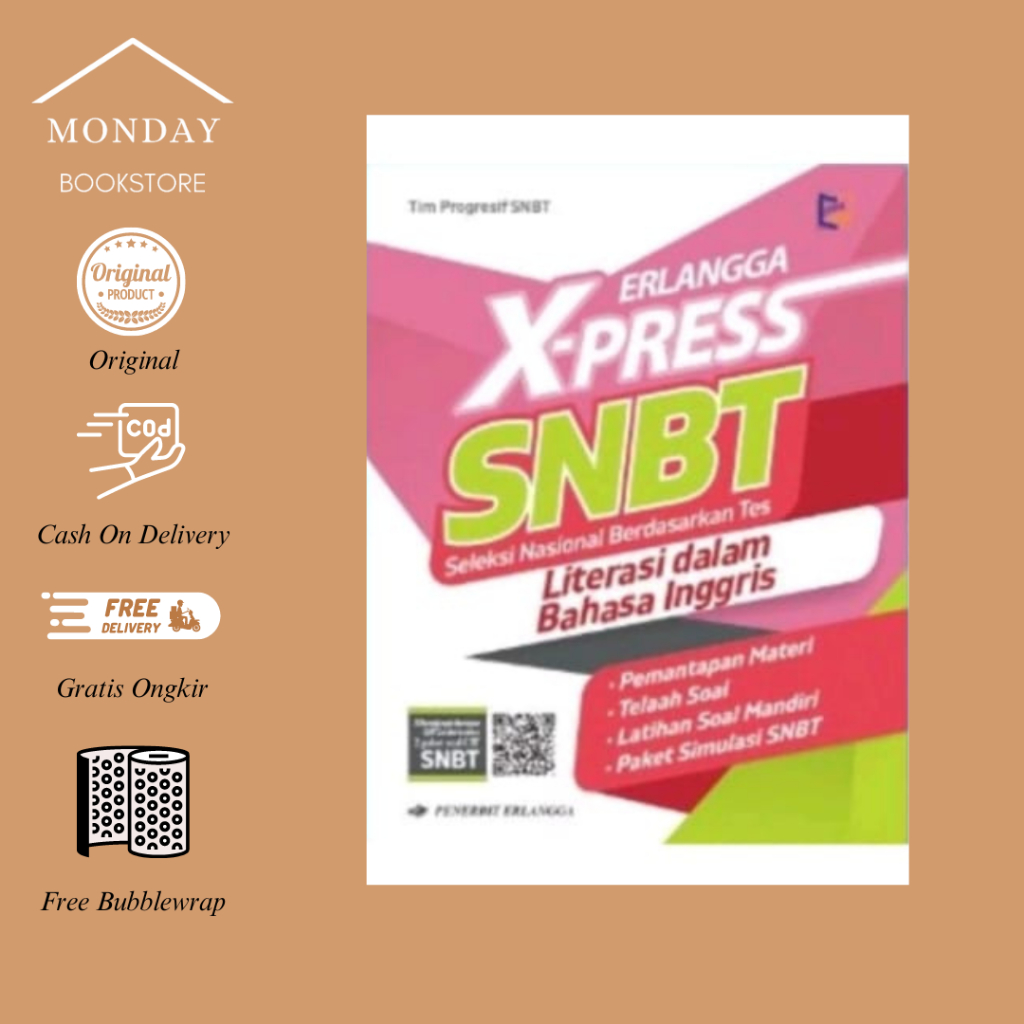 Jual ERLANGGA X PRESS SNBT 2024 LITERASI DLM BAHASA INGGRIS Shopee