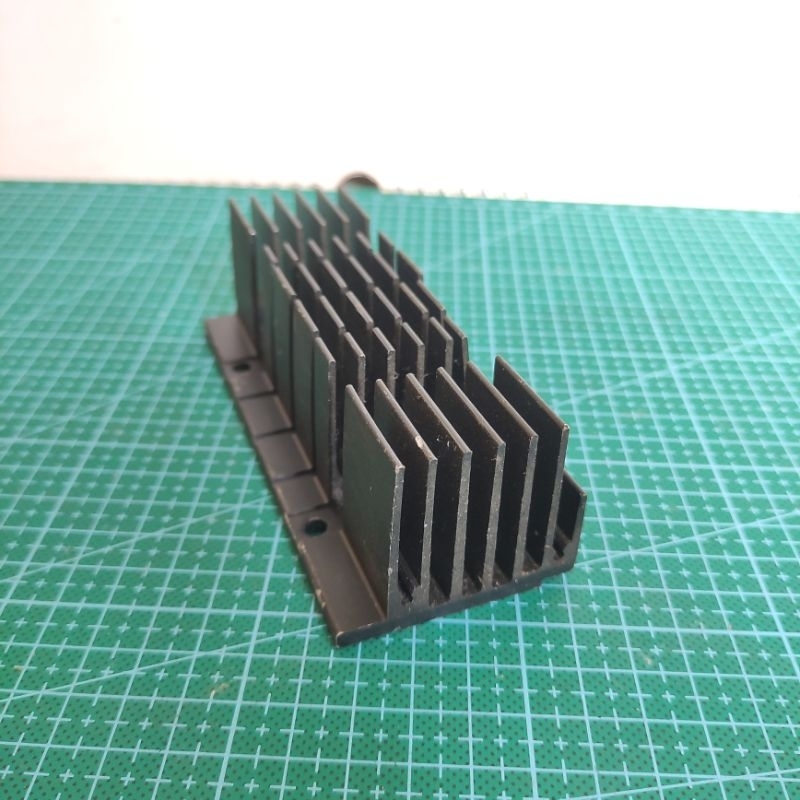 Jual BLACK HEATSINK ALUMINIUM PENDINGIN SIRIP PANJANG 12 4CM Shopee