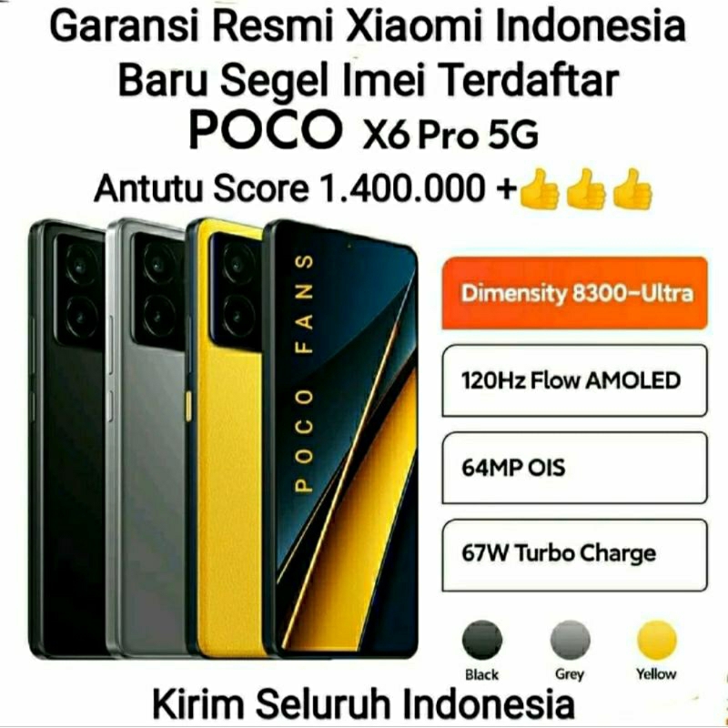 Jual Poco X Pro G Gb Bnib Segel Resmi Shopee Indonesia