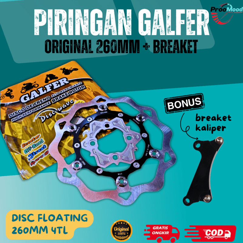 Jual Piringan Cakram Galfer 260mm DISC GALFER RACINGPARTS Universal