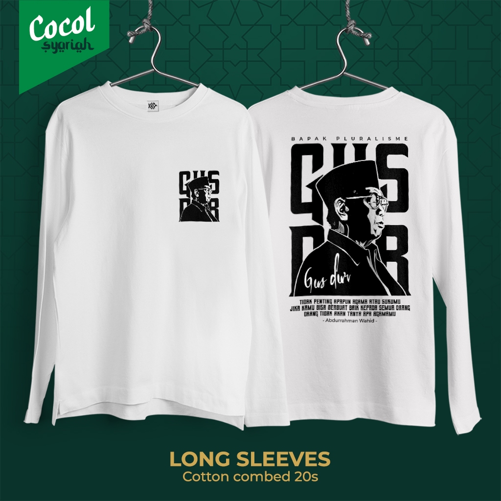 Jual Cocol Store Kaos Islami Desain Bapak Pluralisme Gus Dur Shopee