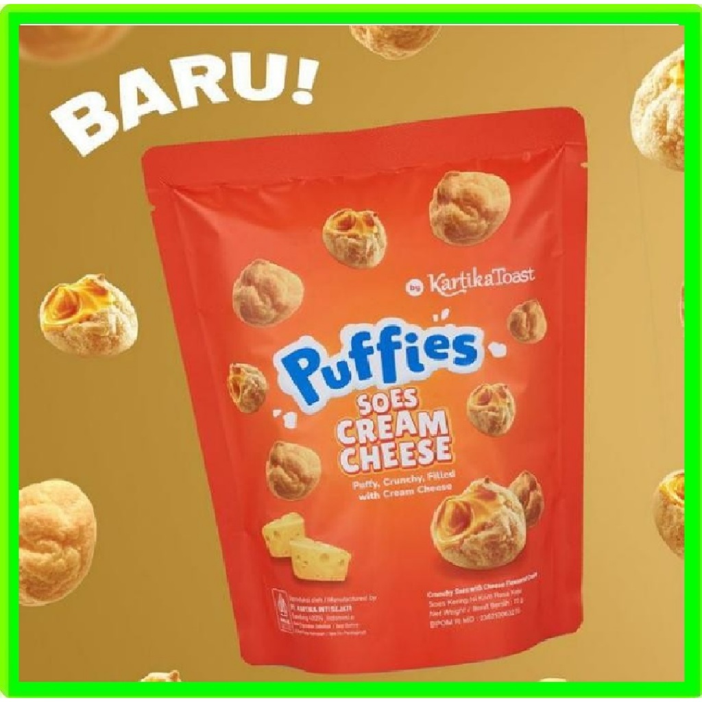 Jual Puffies Puffy Soes Cream Cheese 72 Gr Kartika Sari Puffi Keju