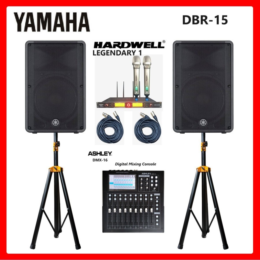 Jual Paket Soundsystem Speaker Aktif Yamaha Dbr Mixer Digital Ashley