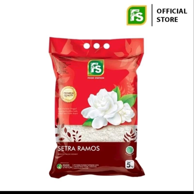 Jual Beras Fs Food Station Setra Ramos Melati Premium Kg Kemasan