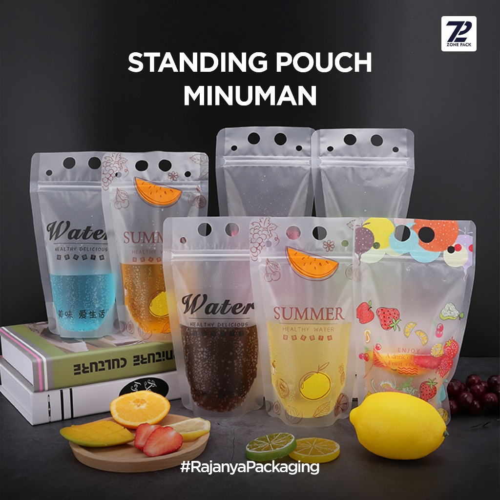 Jual Standing Pouch Minuman 500 ML Stand Up Drink Bag Kemasan