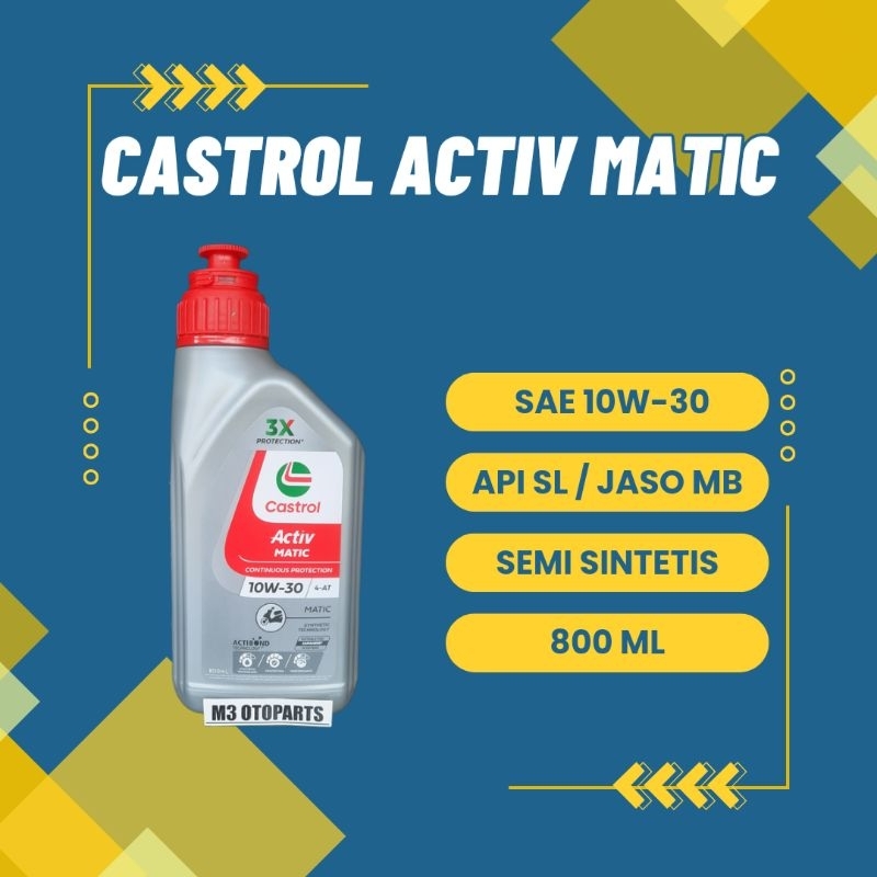 Jual Castrol Activ Matic W Ml Oli Motot Matic Shopee