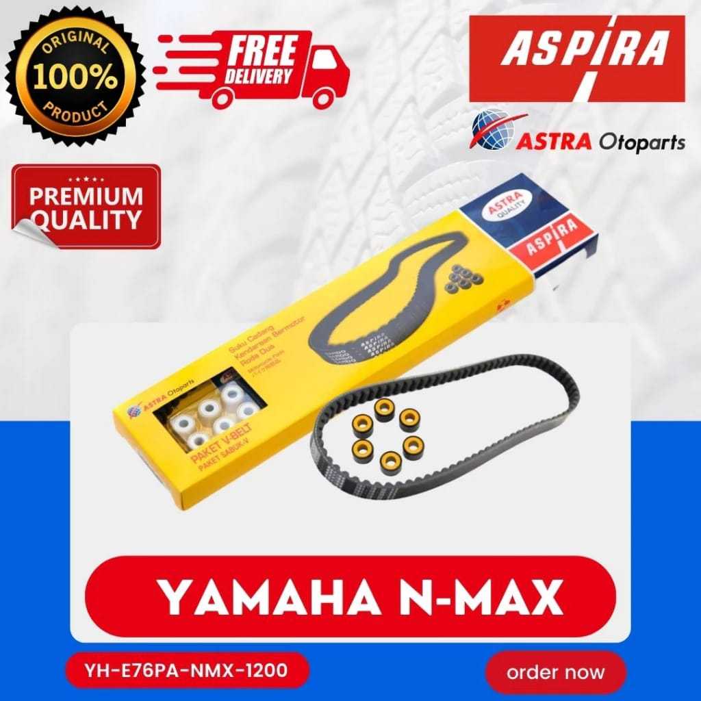 Jual V Belt Vanbelt Set Roller Aspira Nmx For Yamaha N Max Shopee