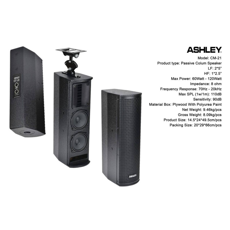 Jual Speaker Column Ashley Cm Cm Original X Inch Public