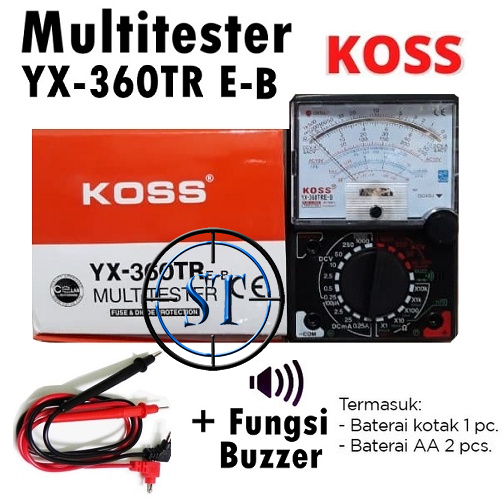 Jual Multitester Multimeter Tester Avometer Analog Jarum Kabel Merah