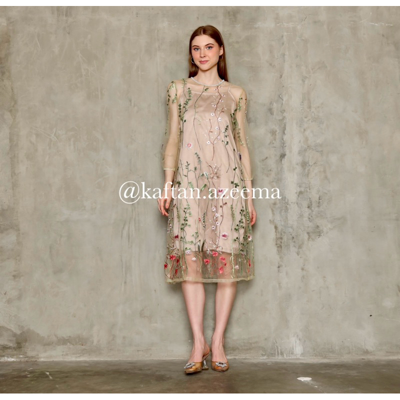 Jual Azura Dress Nude Shopee Indonesia