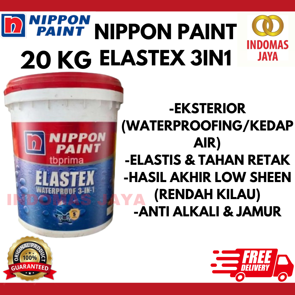 Jual Cat Tembok Anti Bocor Waterproofing Nippon Paint Elastex Kg