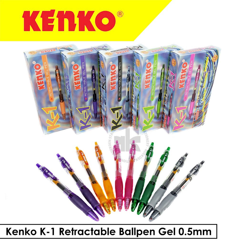 Jual Kenko K 1 Retractable Ballpen Gel 0 5mm Shopee Indonesia