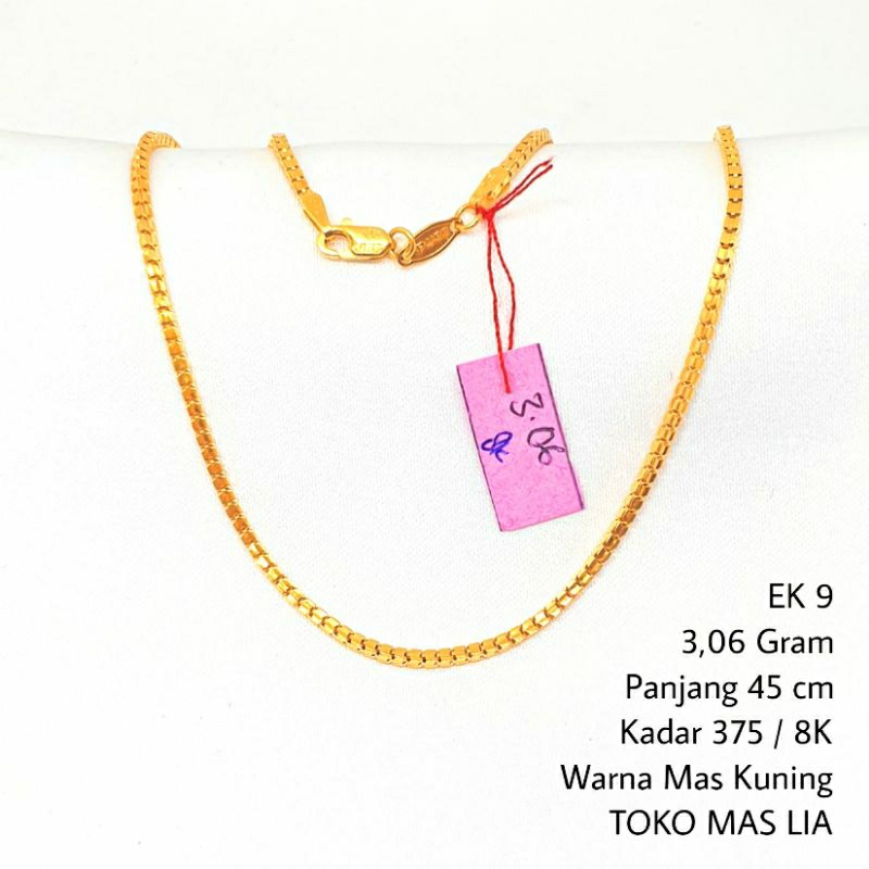 Jual Kalung EMAS ASLI Kadar 375 8K TOKO MAS LIA GOLD BEKASI