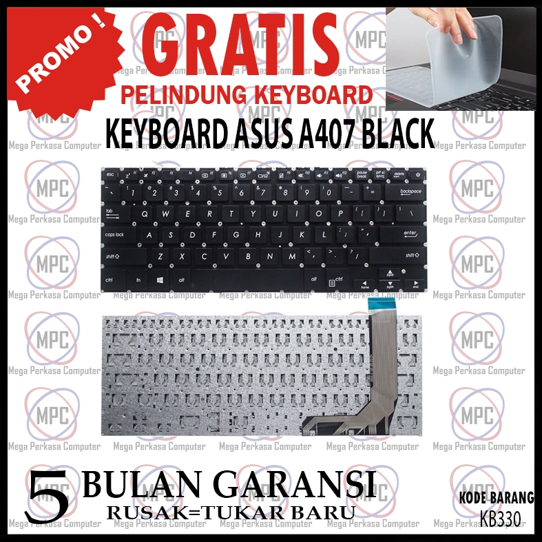 Jual Keyboard Laptop Asus A M A U A X A Ub Black Shopee