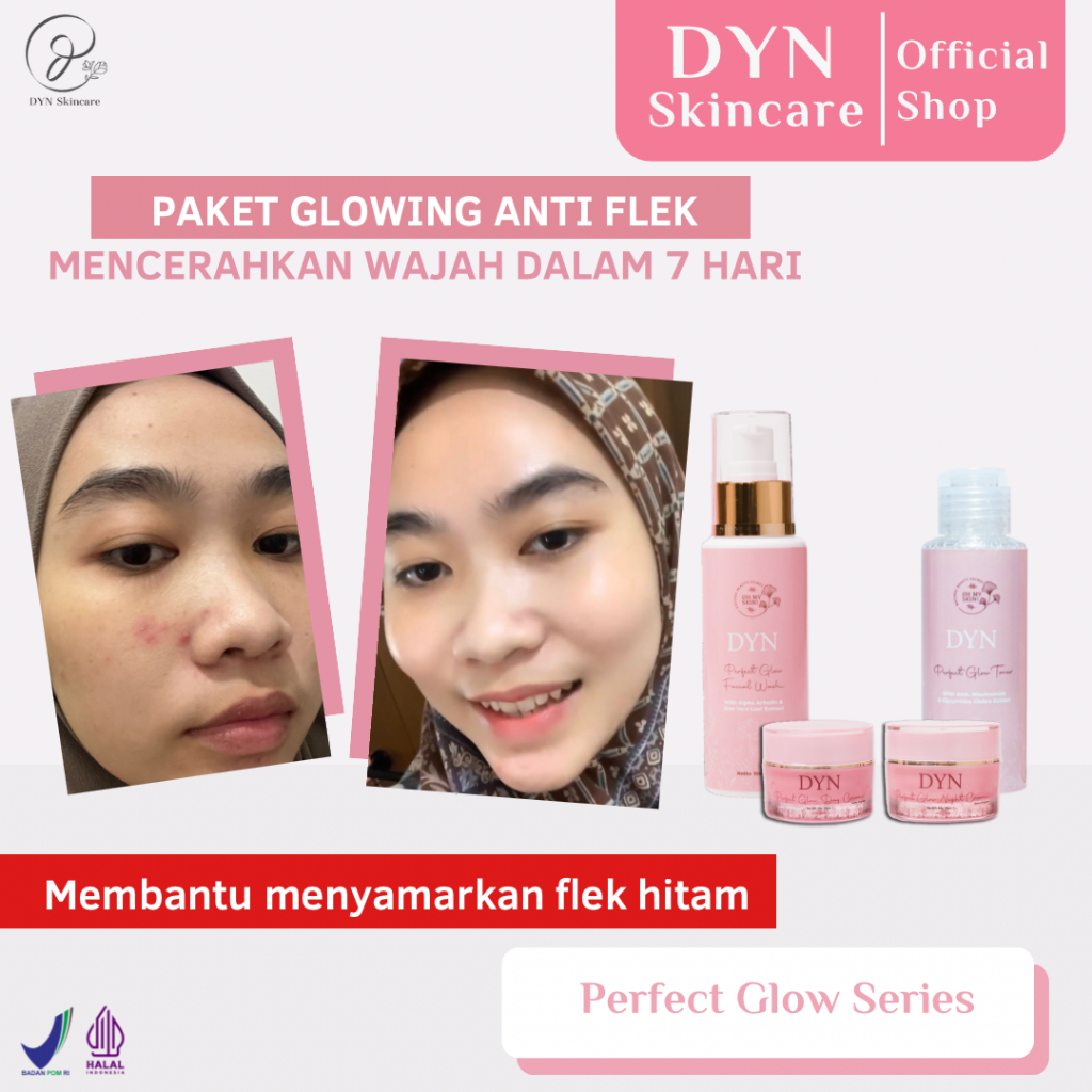 Jual DYN Skincare Perfect Glow Paket Flek Paket Whitening Glowing