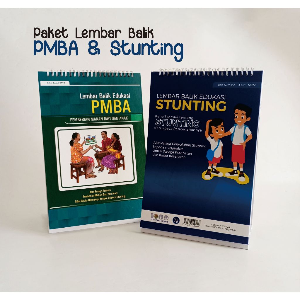 Jual Paket Bundling Lembar Balik Stunting Dan Pmba Lembar Balik