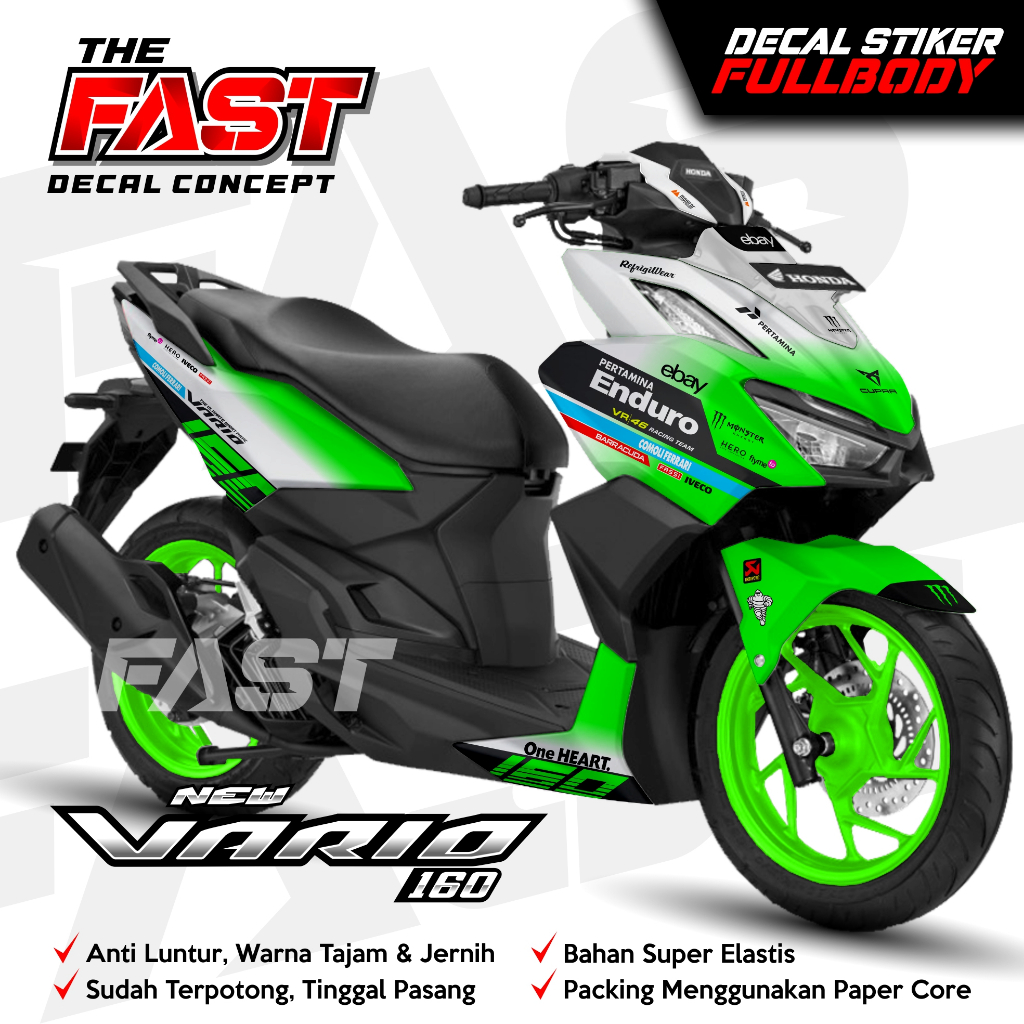 Jual Decal Vario Enduro Racing Motogp Sticker Decal Striping