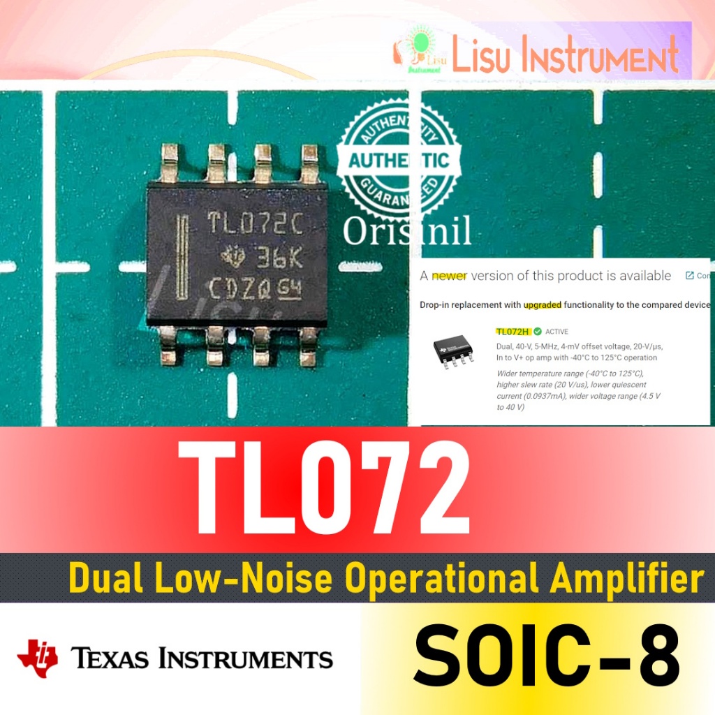 Jual Tl Dual Low Noise Jfet Input Operational Amplifier Tl C Texas