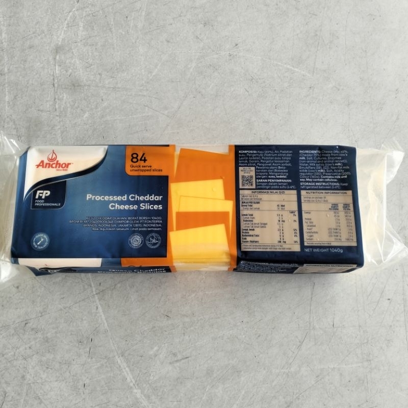 Jual Anchor Processed Cheddar Cheese Slices Shopee Indonesia