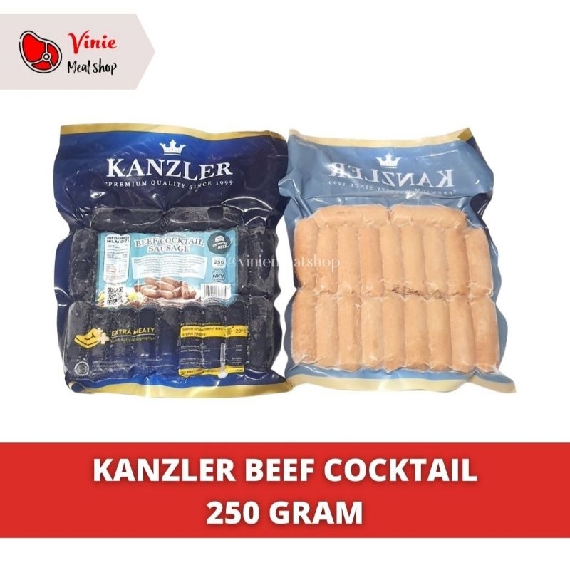 Jual Kanzler Beef Cocktail Sosis 250 Gram Enak Murah Shopee Indonesia