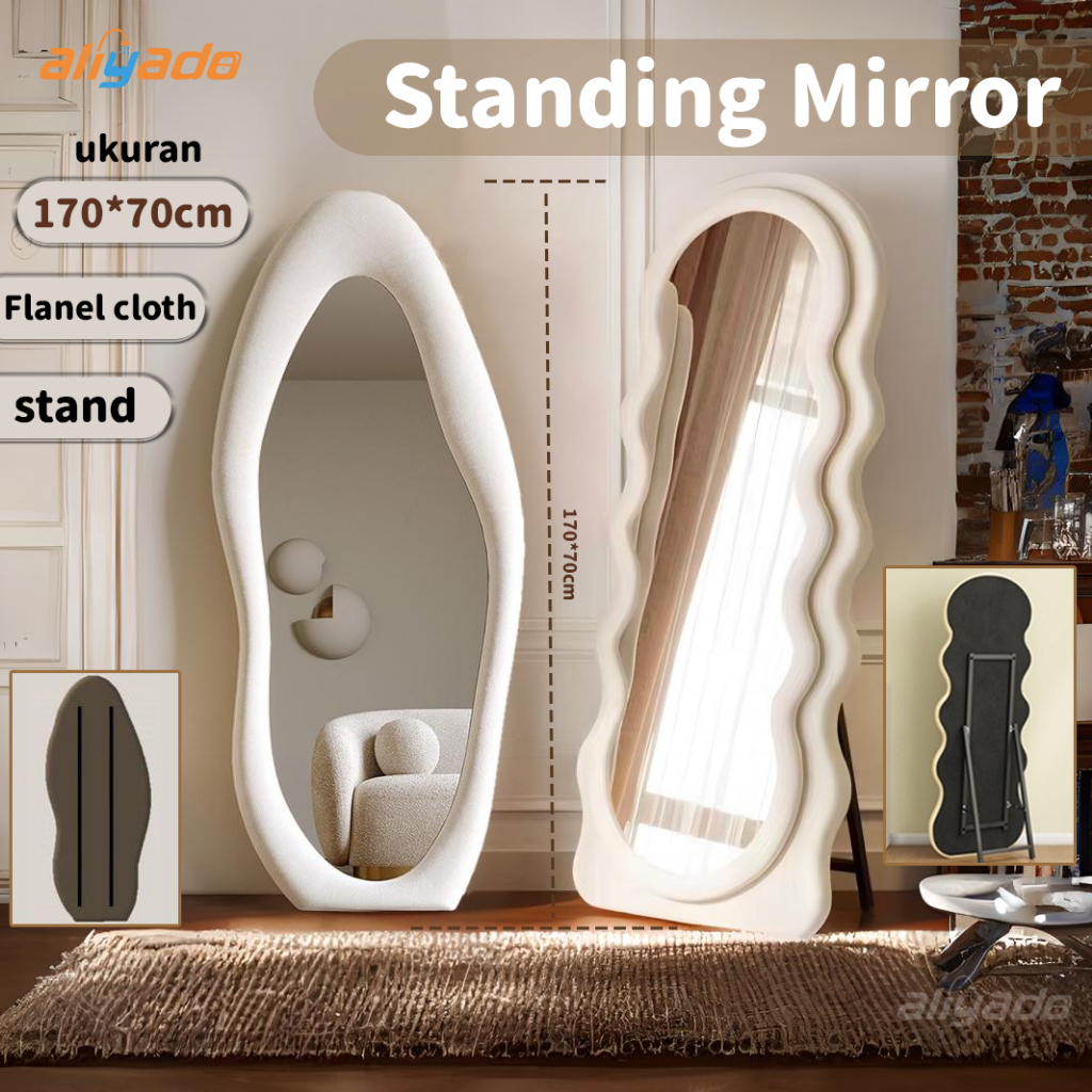 Jual Standing Mirror Wall Mirror Full Body Cermin Standing Cermin