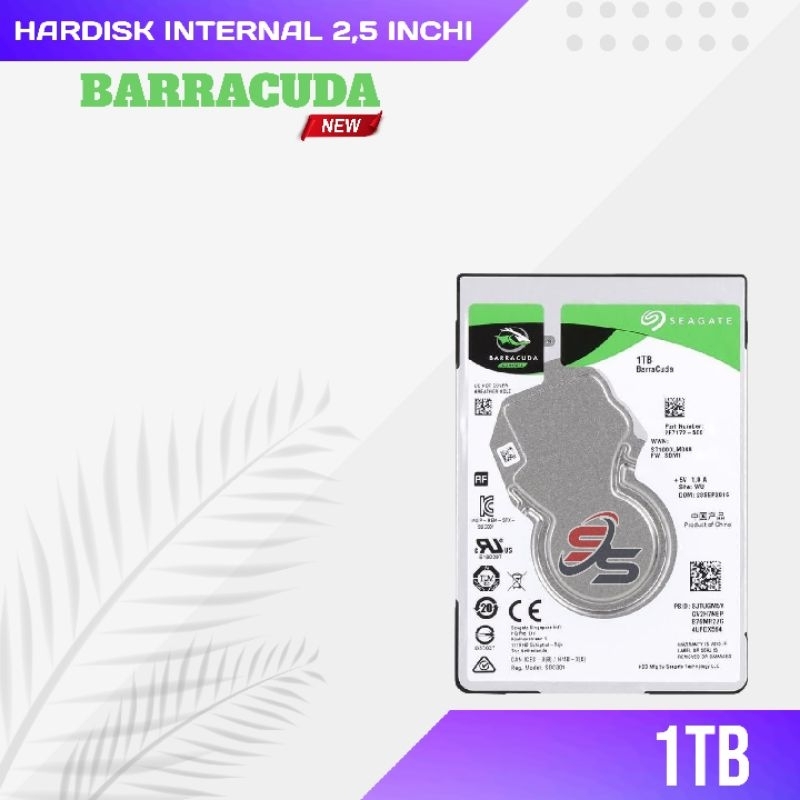 Jual Hardisk Laptop 1TB Seagate BarraCuda HDD Internal Slim Sata 2 5