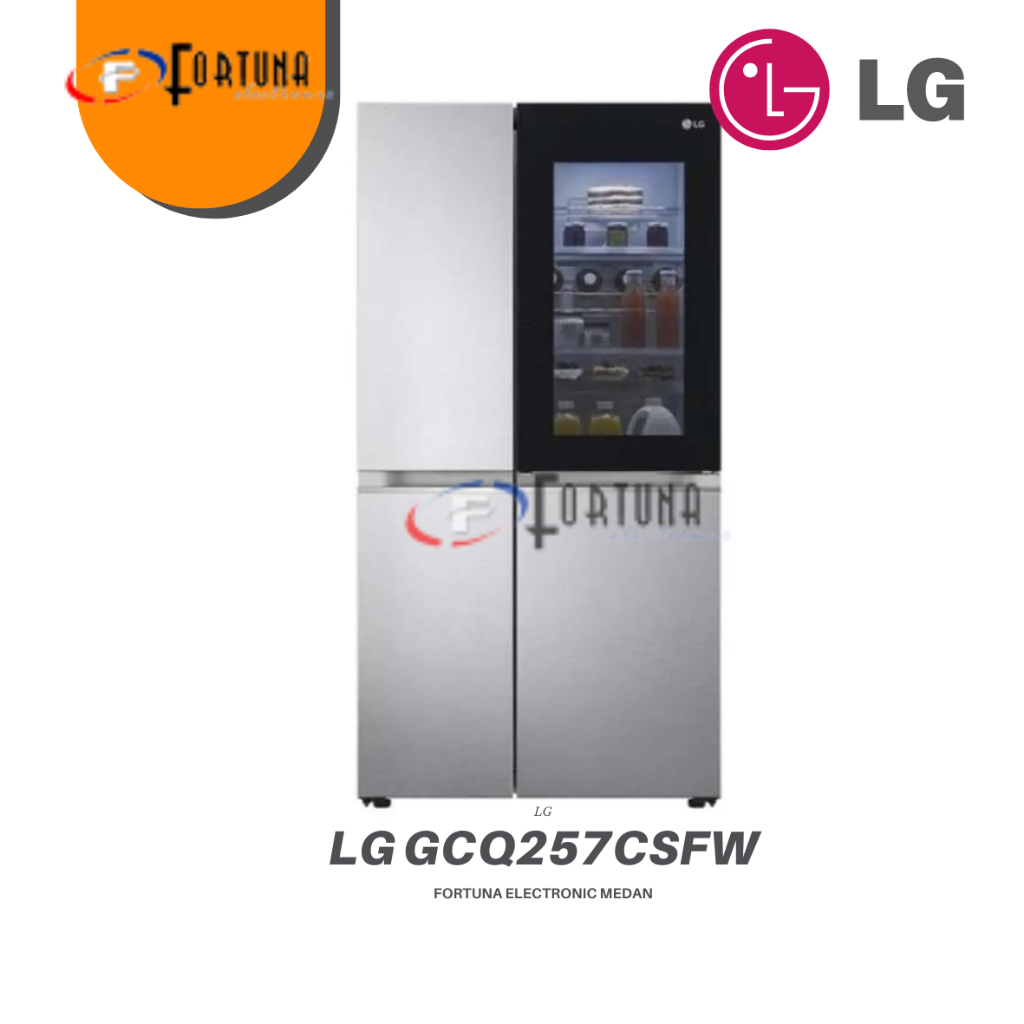 Jual LG KULKAS SIDE BY SIDE GC Q257CSFW INSTAVIEW LG GCQ257CSFW MEDAN