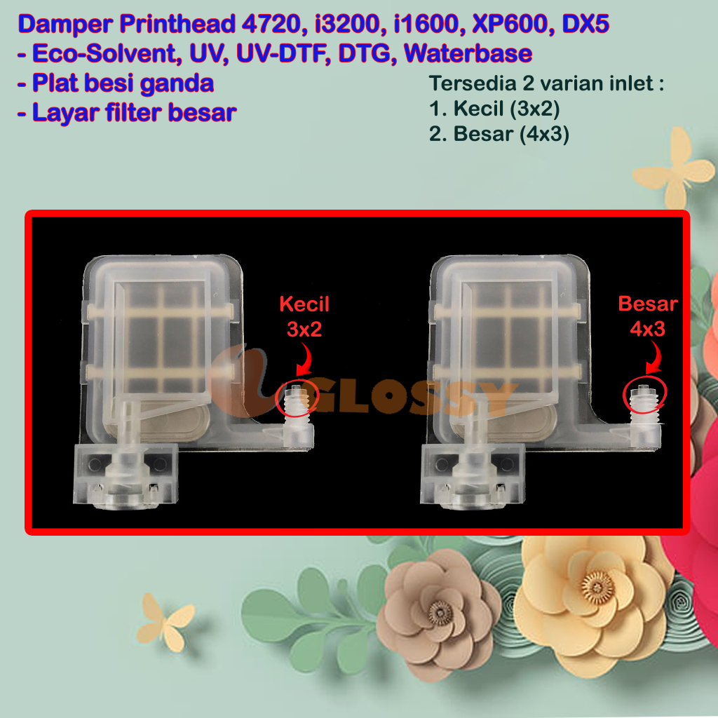 Jual Damper Printhead Dx Xp Uv Dtf Dtg Ecosolvent