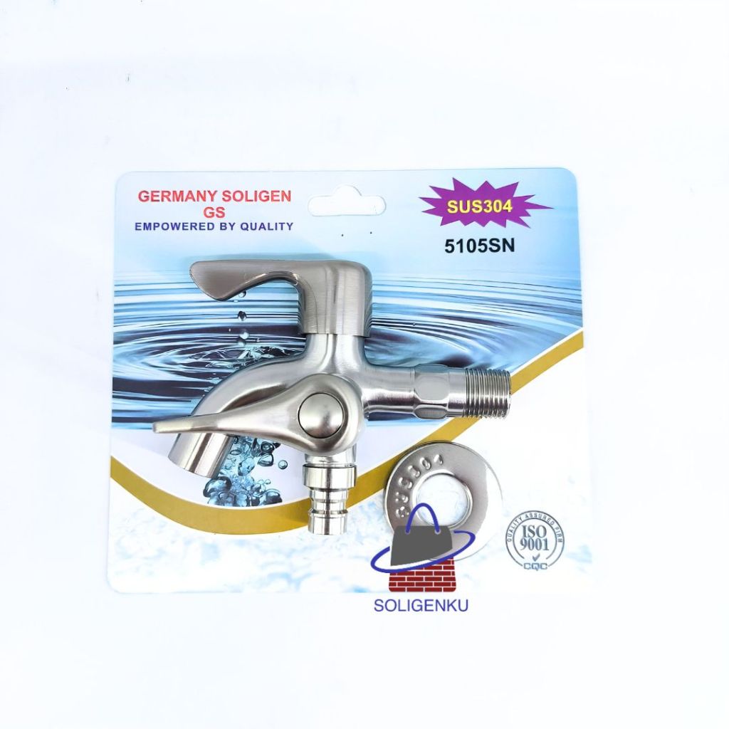 Jual Kran Cabang 5105 SN Soligen SUS 304 Stainless Steel Keran Air