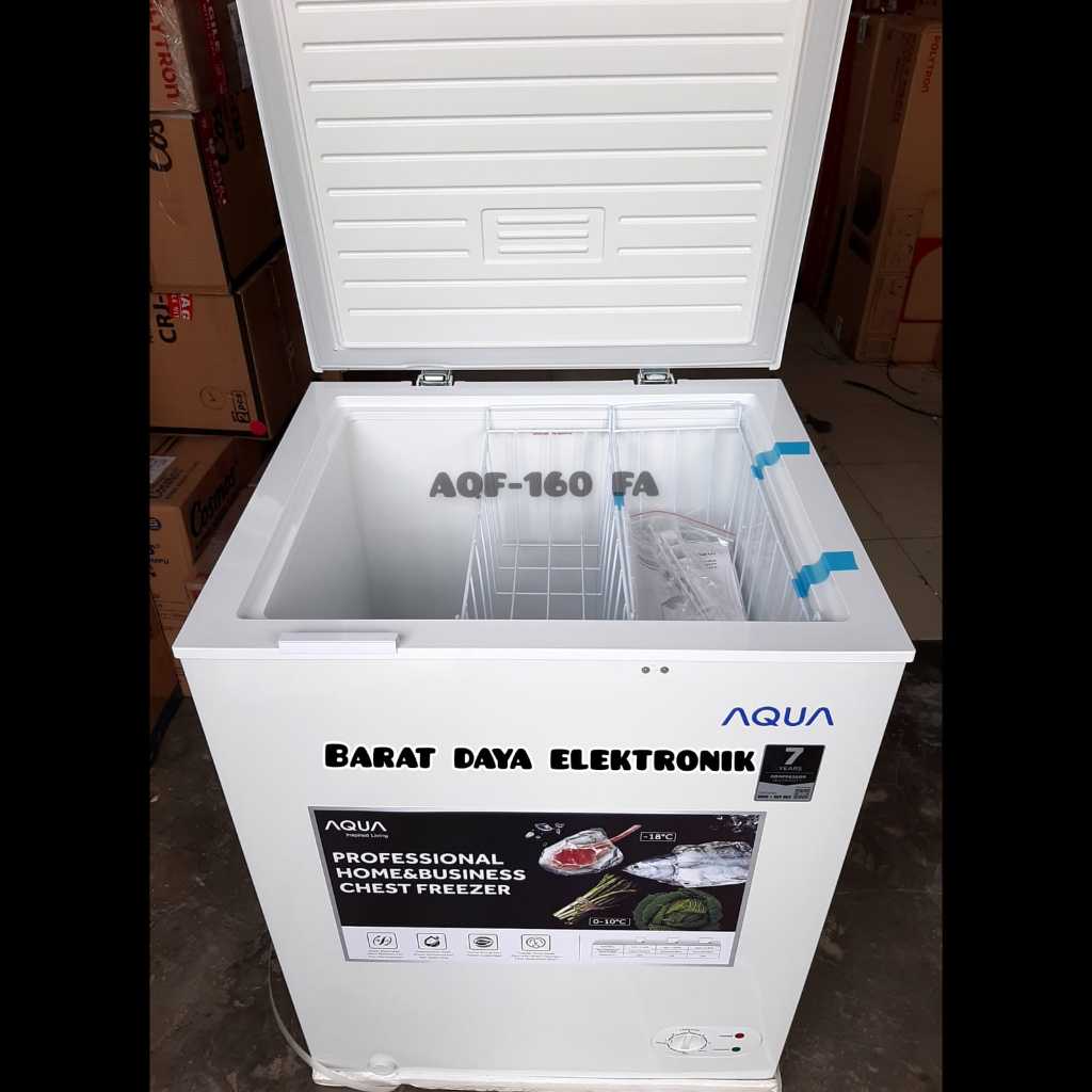 Jual Freezer Aqua Japan AQF 160FA Chest Freezer Freezer Box Lemari