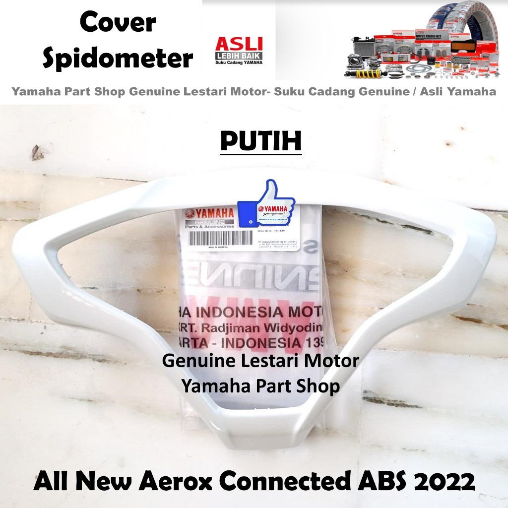 Jual Cover Ring Speedometer Spido Meter Putih All New Aerox Connected