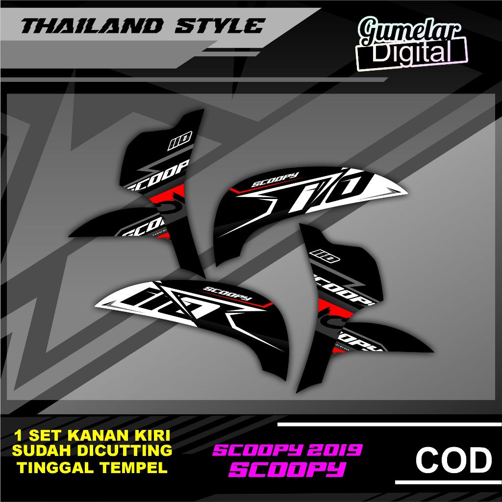 Jual Stripping Simpel Honda Scoopy Thailand Model Terbaru Simpel