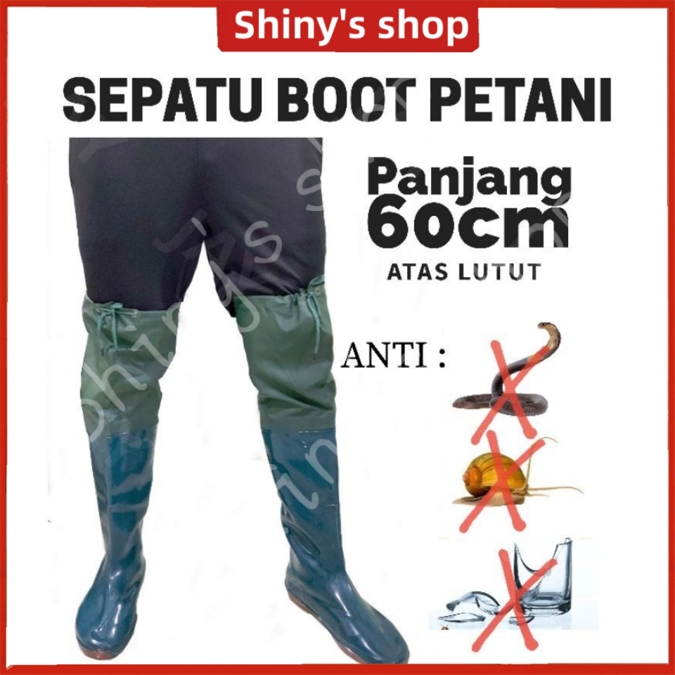 Jual Sepatu Boot Petani Sawah Sepatu Keong Sawah Karet Anti Air Sepatu