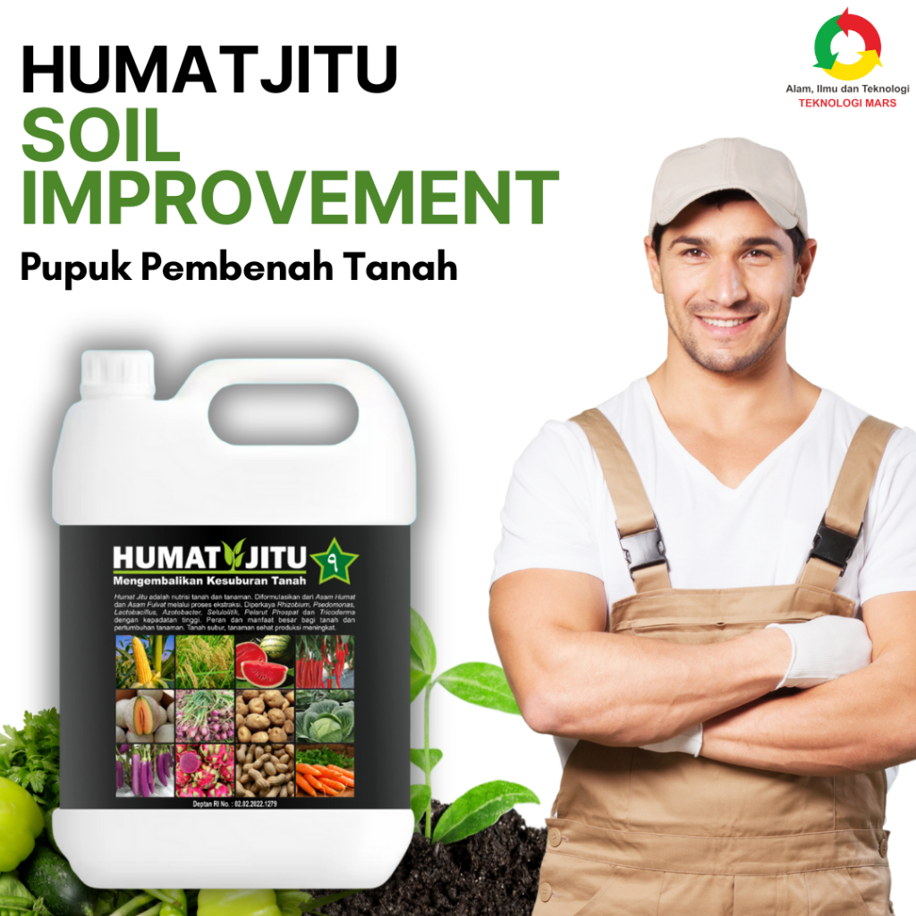 Jual Pupuk Humatjitu 1000ml Pembenah Tanah Untuk Semua Tanaman Padi