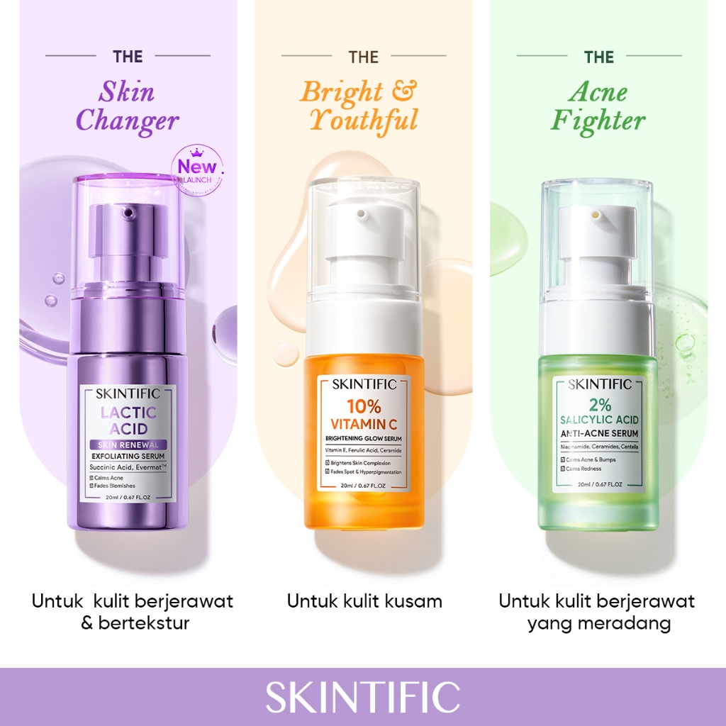 Jual OFFICIAL SERUM COLLECTION SKINTIFIC Facial Serum Glowing