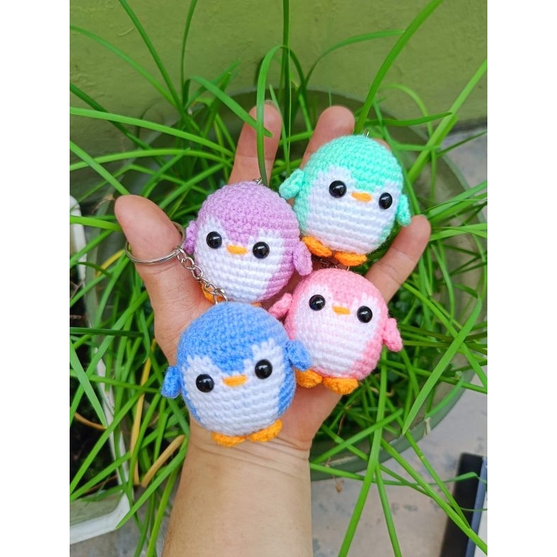 Jual Gantungan Kunci Penguin Penguin Rajut Key Chain Amigurumi