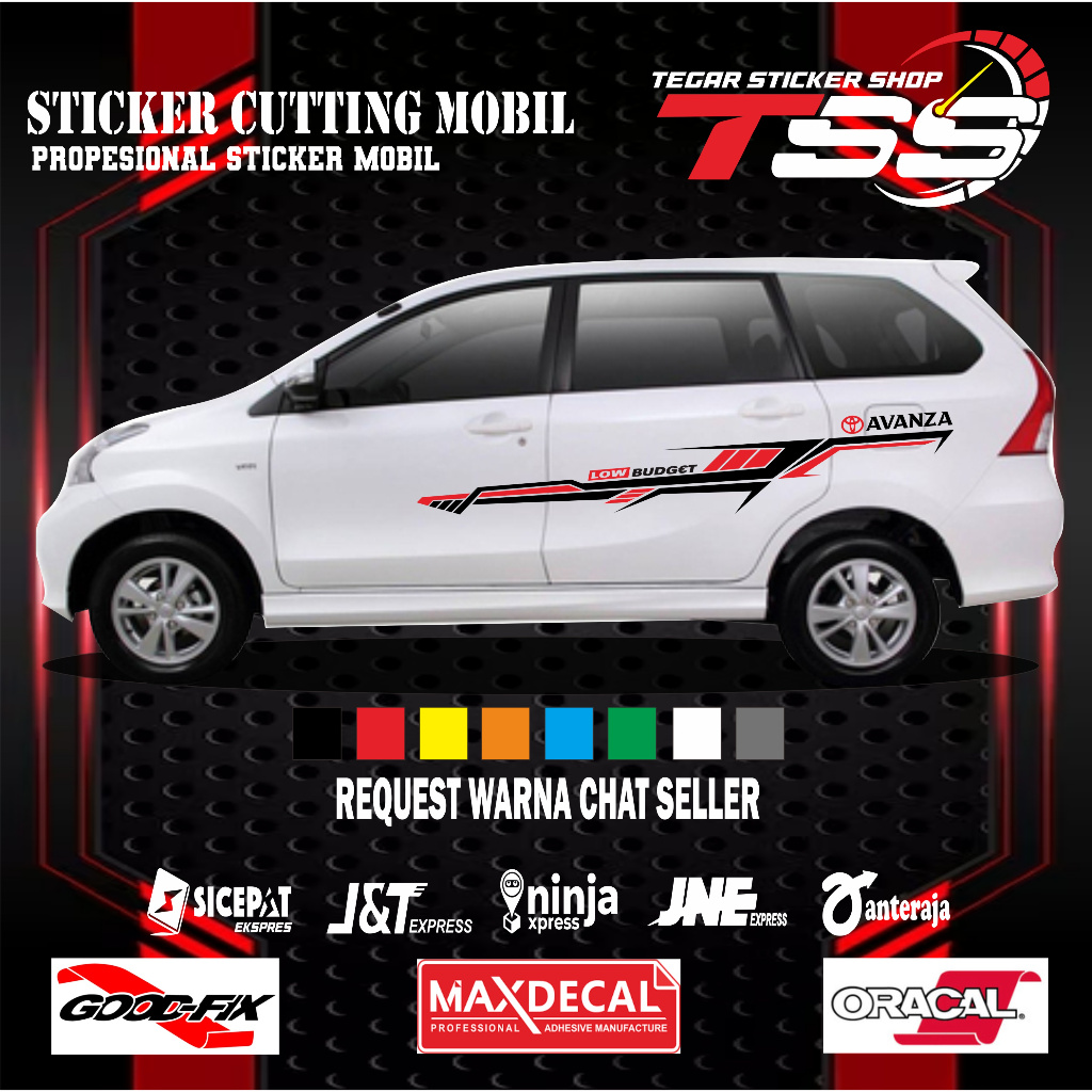 Jual Sticker Mobil Keren Sticker Mobil Toyota Avanza Sticker Lis Mobil