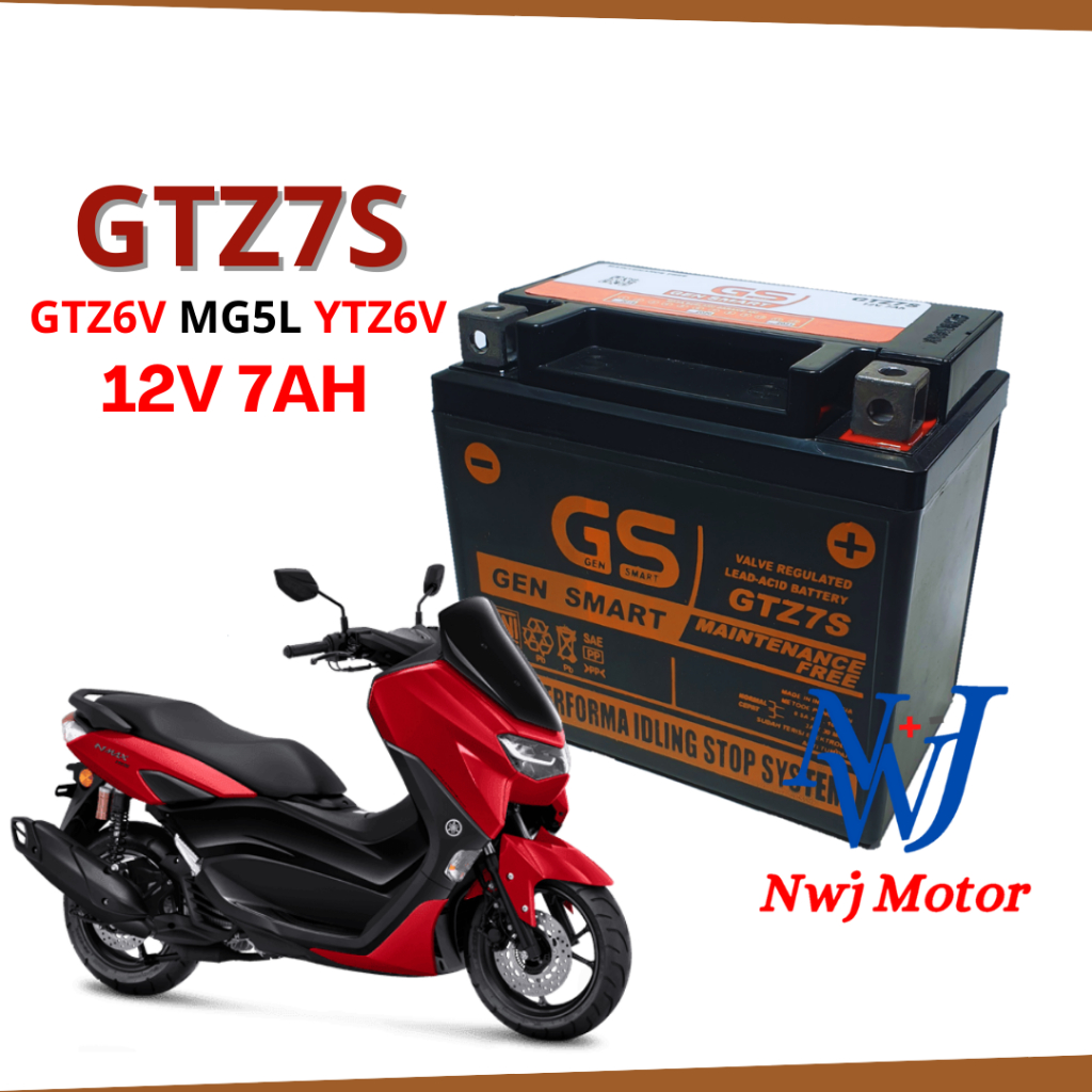 Jual AKI KERING MOTOR NMAX AEROX 155 LEXI GTZ7S GTZ6V YTZ7S YTZ6V GS