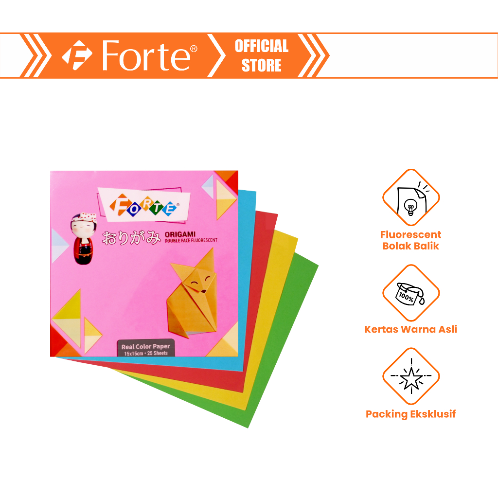 Jual Produk Forte Origami Kertas Lipat Warna Sisi X Cm