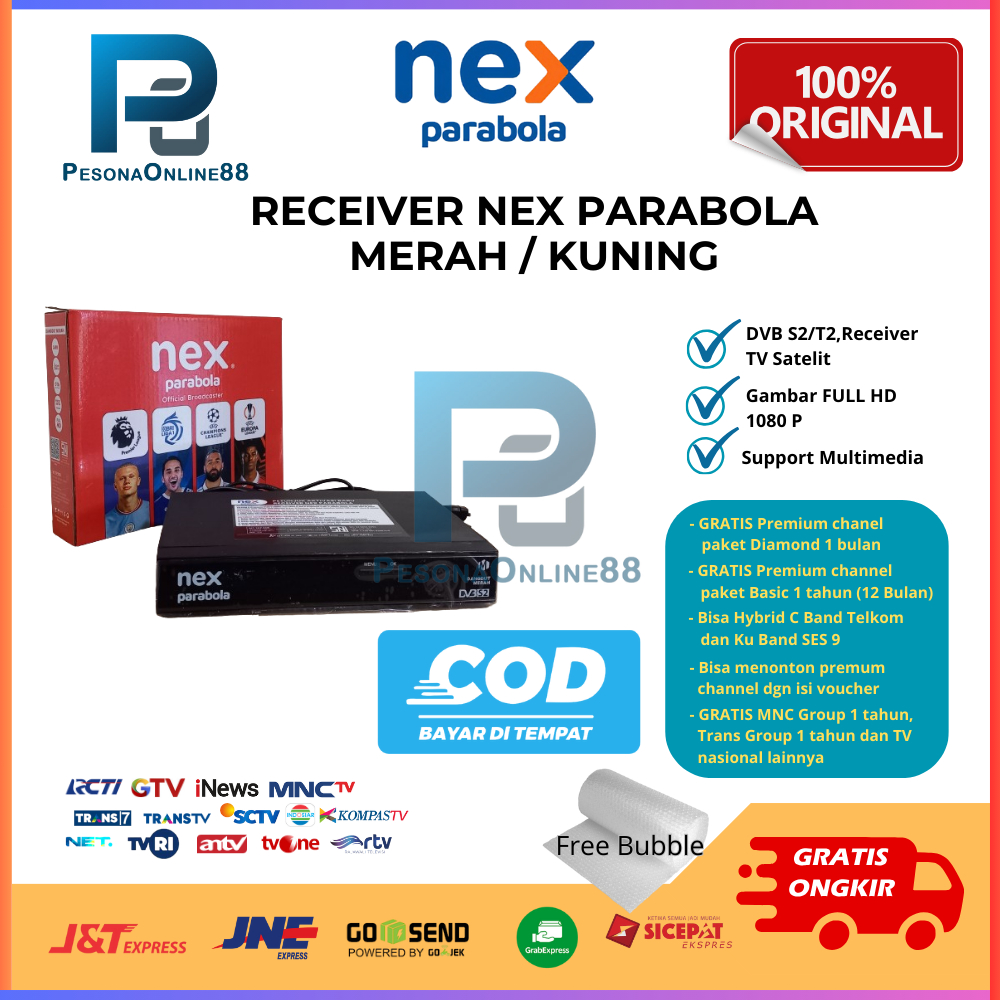 Jual Receiver Nex Parabola Merah Nex Parabola Kuning Bisa Parabola Ku