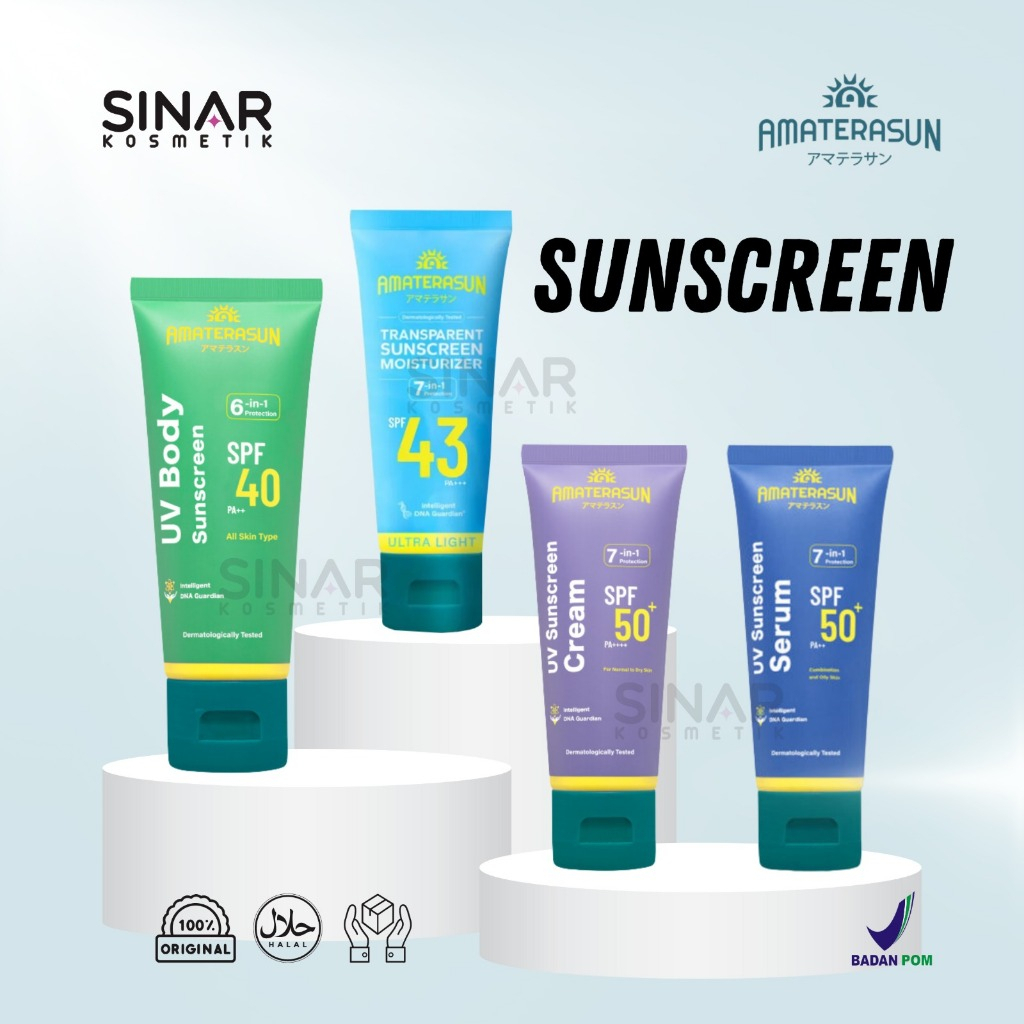 Jual Amaterasun Uv Sunscreen Serum Spf Pa Sunscreen Cream Spf