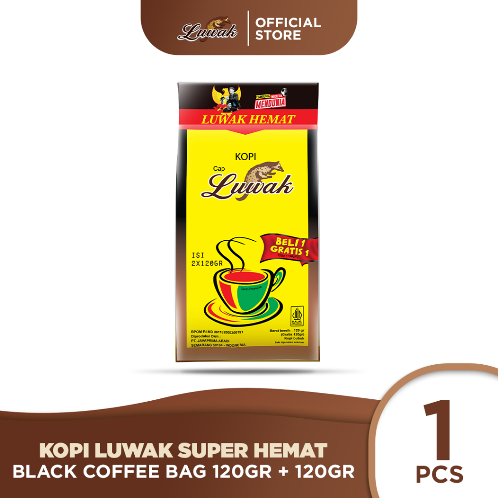 Jual Kopi Luwak Super Hemat Black Coffee Bag 120gr 120gr Shopee