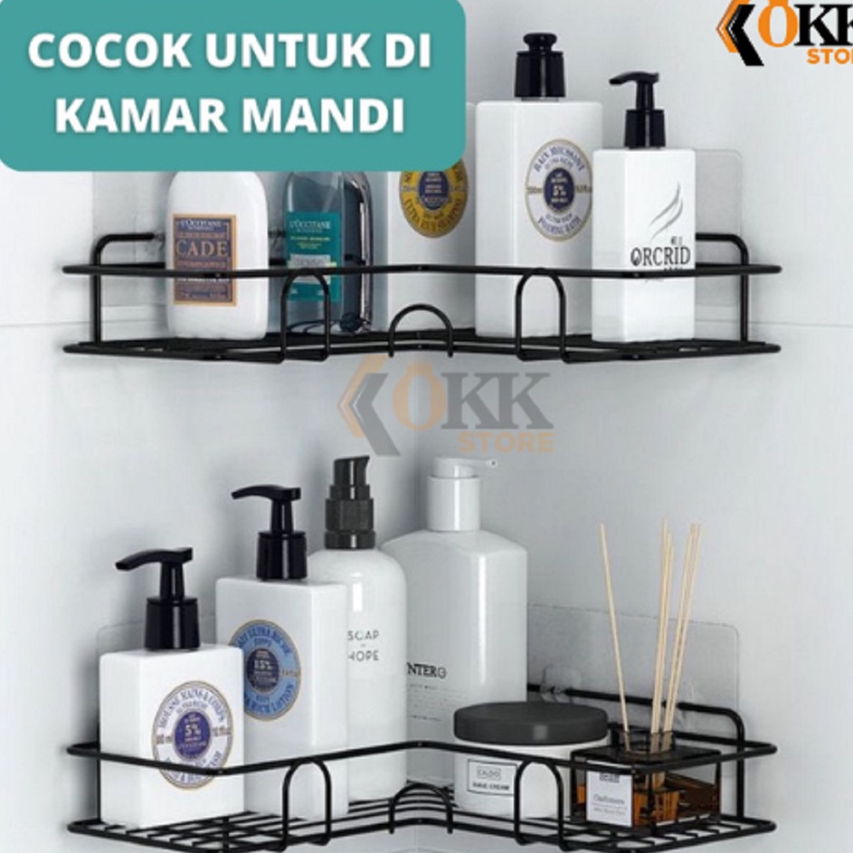 Jual Lpc Okk Rak Sudut Tempel Dinding Rak Sudut Kamar Mandi Gantung