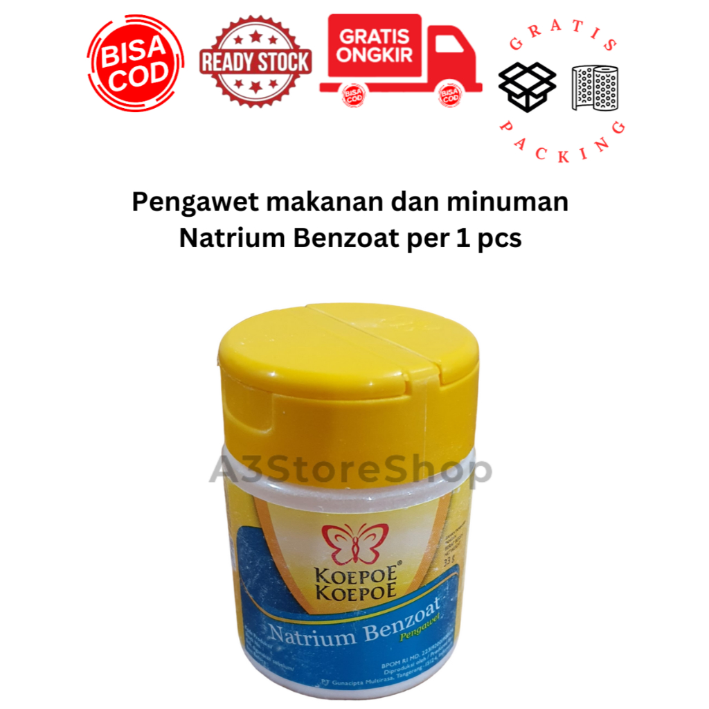 Jual Pengawet Makanan Dan Minuman Natrium Benzoate 33 Gr Koepoe Koepoe