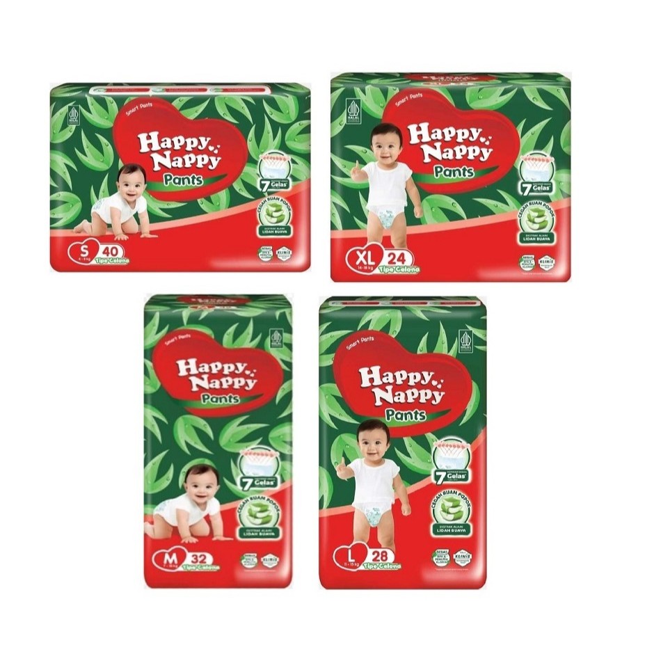 Jual Happy Nappy Pants S M L Xl Popok Celana Shopee Indonesia