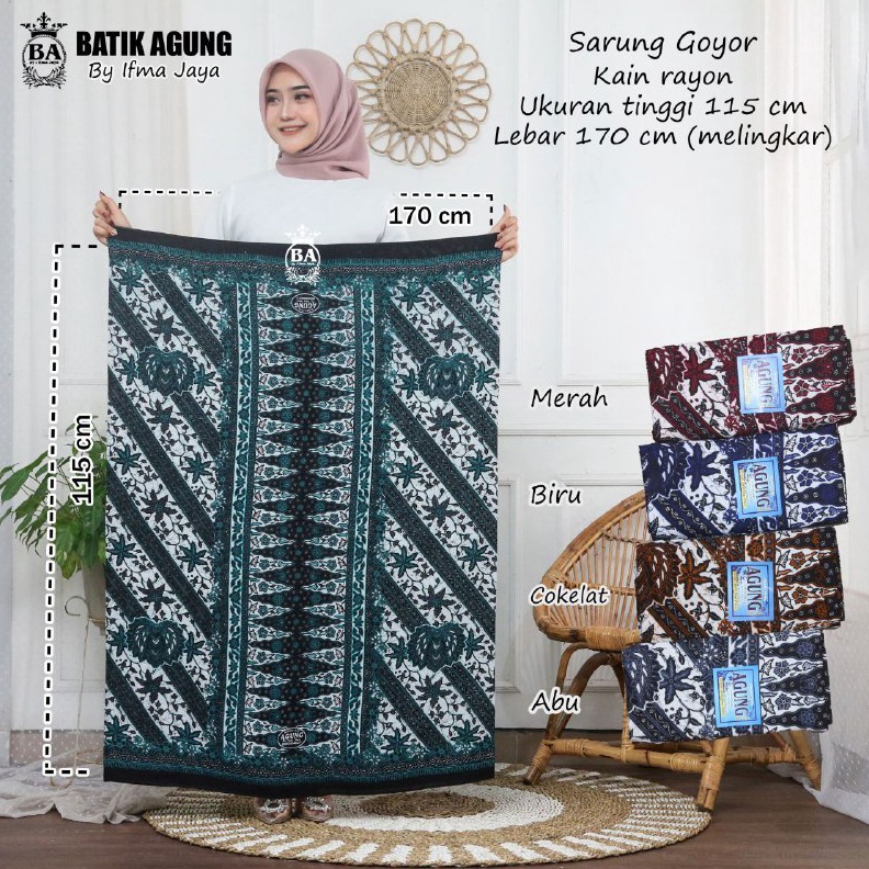 Jual Art F X Sarung Wanita Motif Garuda Sarung Batik Gloyor Santri