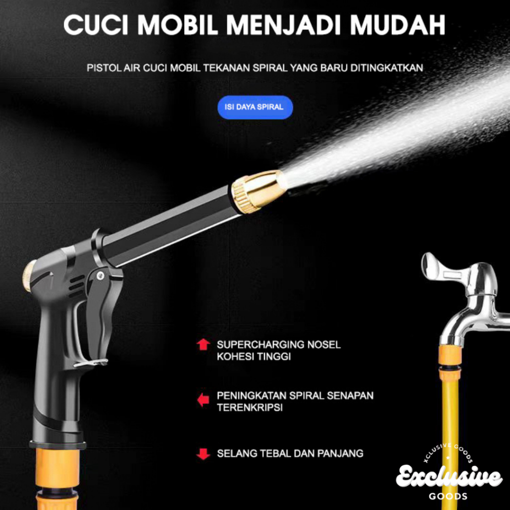 Jual XGoods Kepala Semprotan Air Tanpa Listrik Alat Buat Cuci Mobil